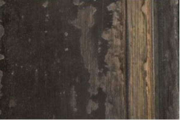Rustic Black Sculptured Base Dining Table