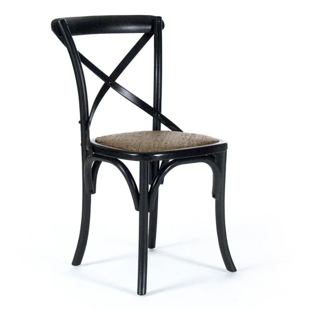 Black Parisian Cafe Chairs - Set of 2