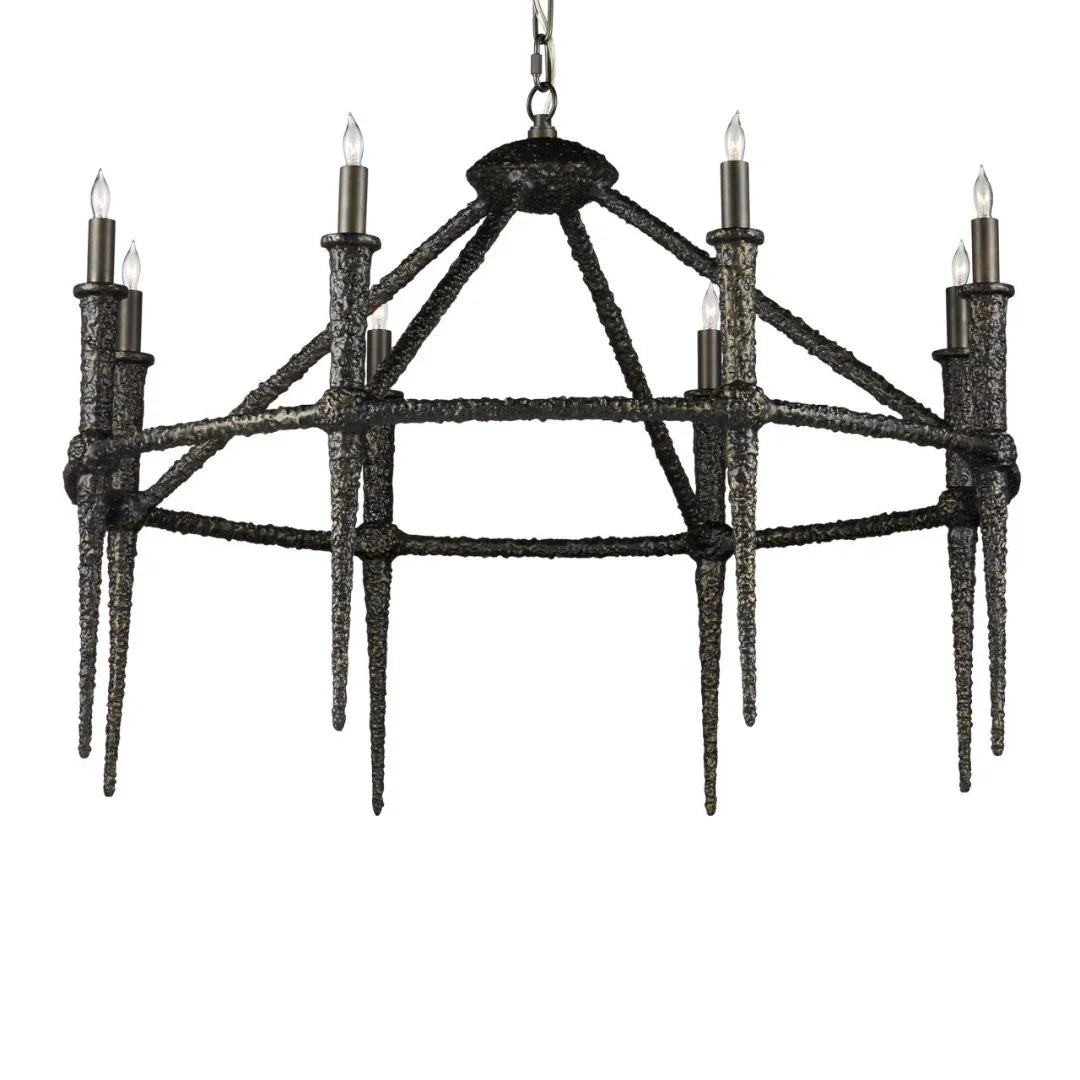 Blackthorn Aged Bronze Chandelier
