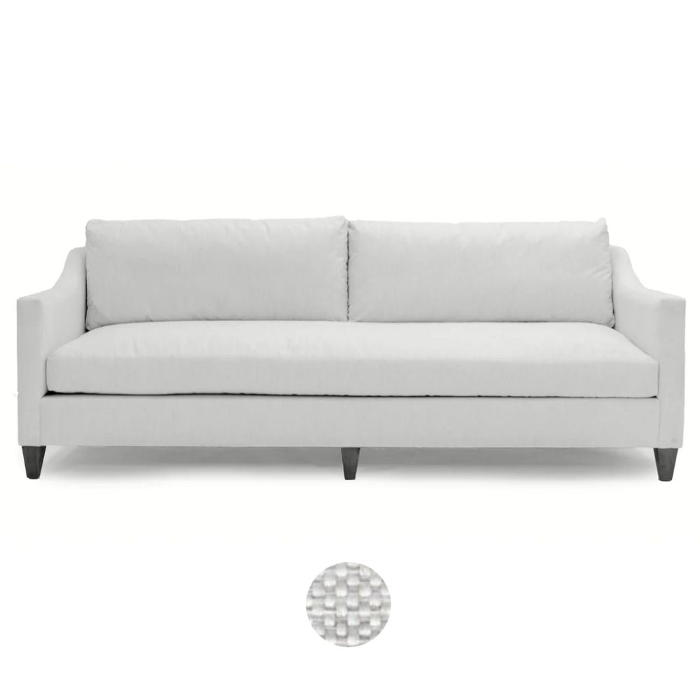 Madison White Upholstered Sofa