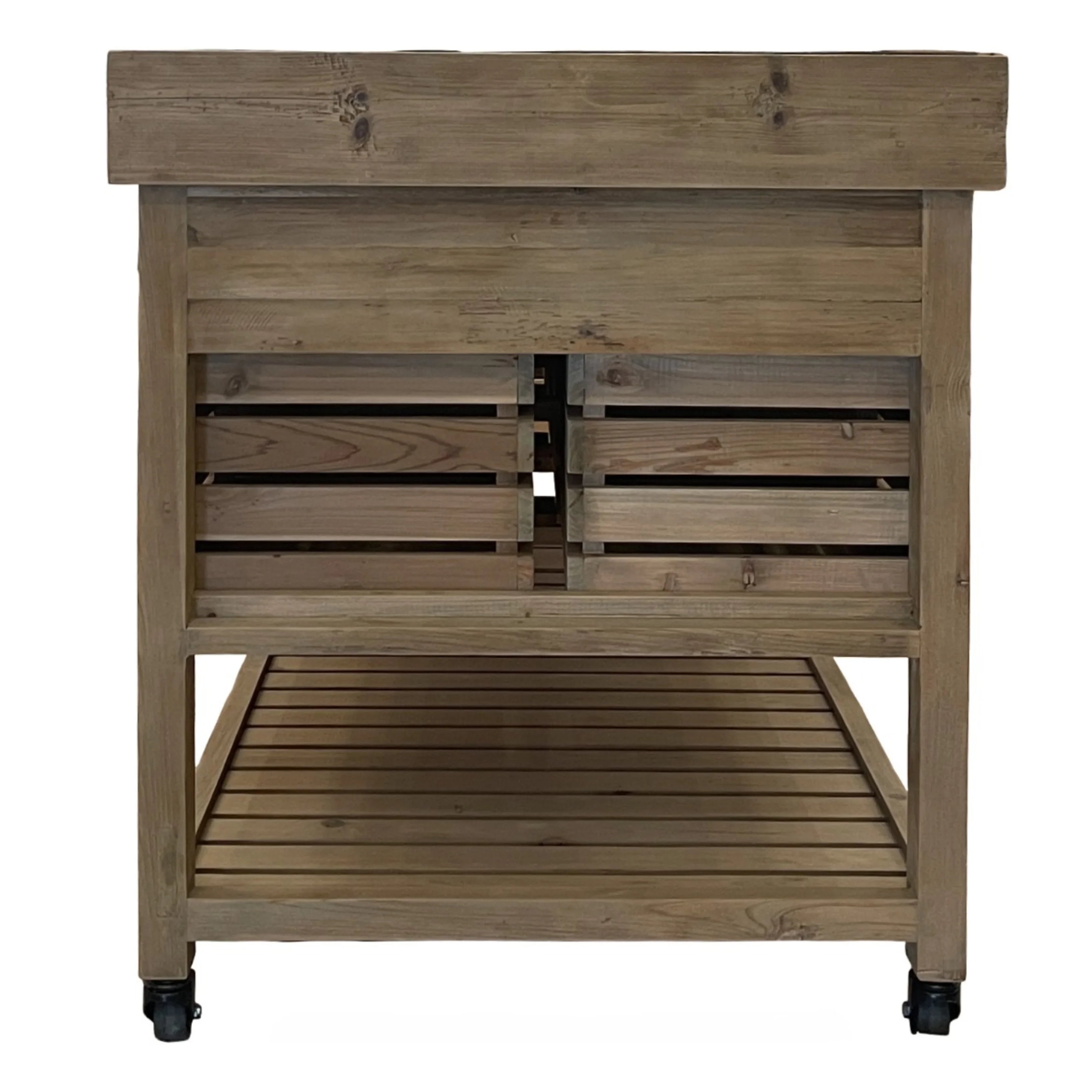 Blue Stone Reclaimed Pine Kitchen Island