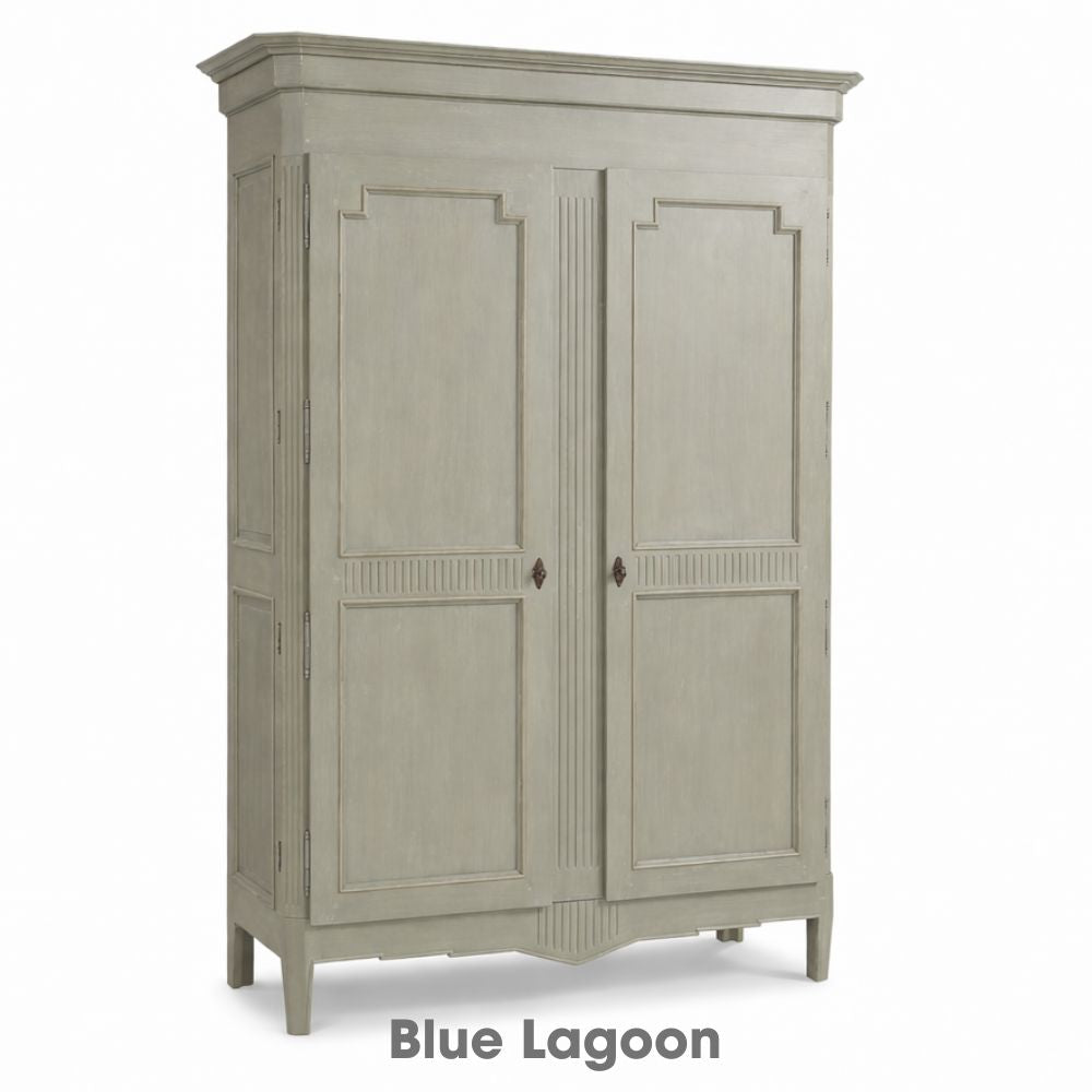 Regal French Carved Panel Armoire