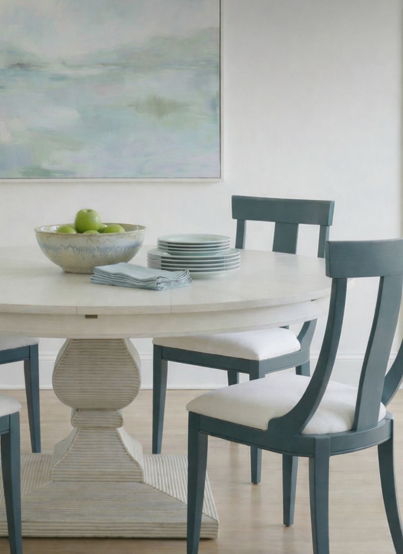 Slate Blue Slope Dining Chairs - Set of 2