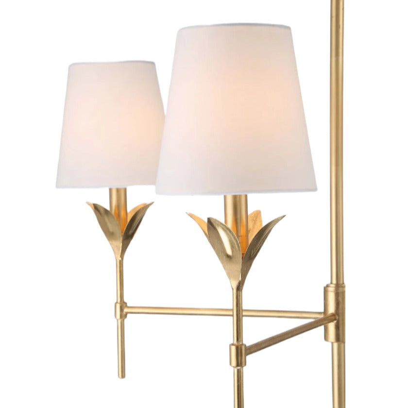 Lily Bloom Antique Gold Chandelier
