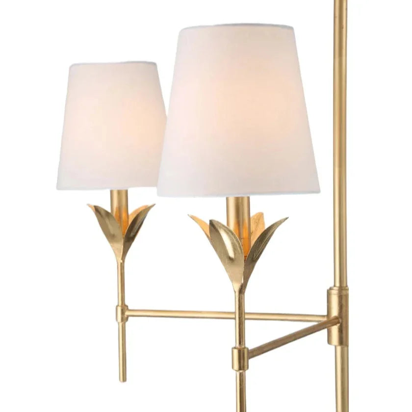 Lily Bloom Antique Gold Chandelier