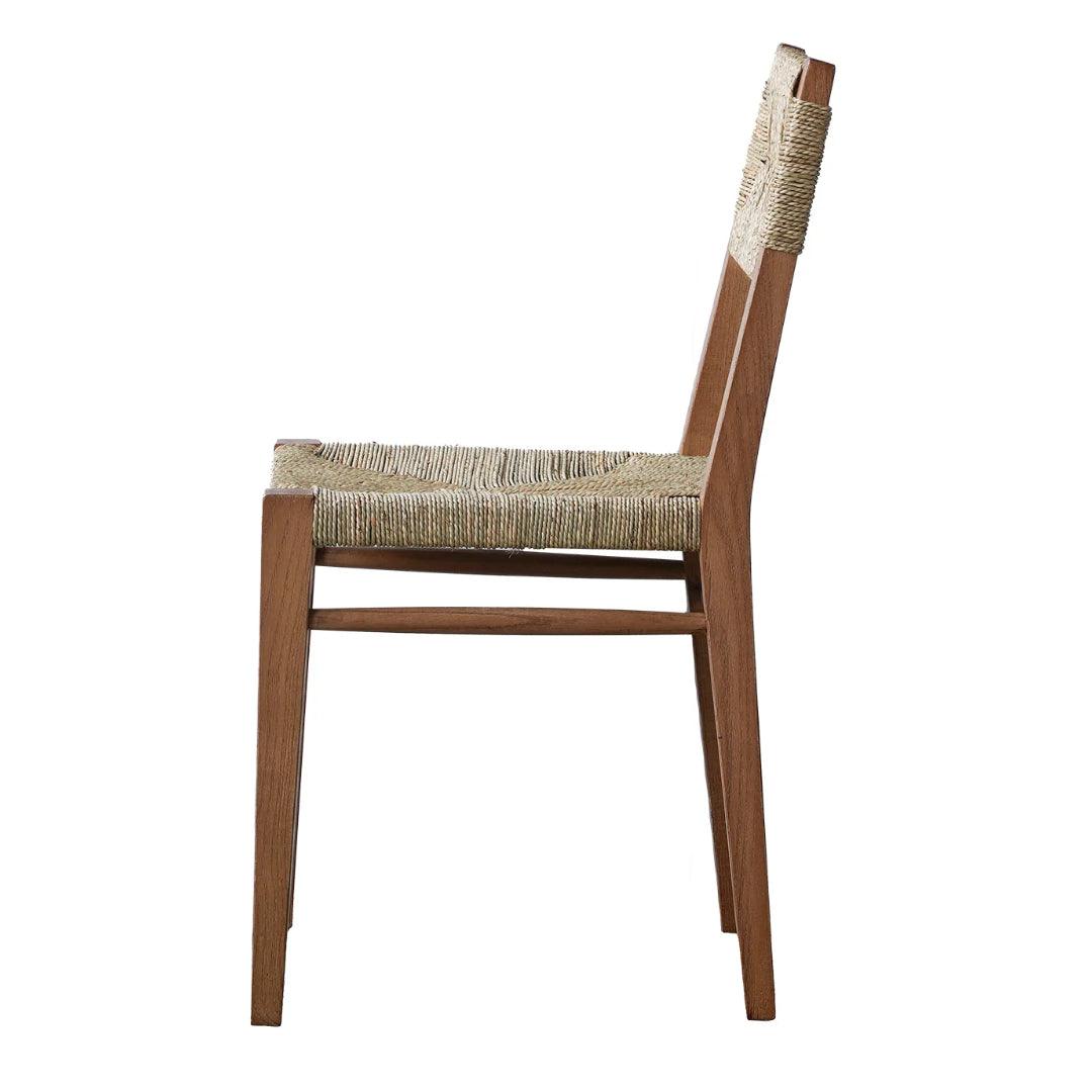 Brown Weave Knit Dining Chair