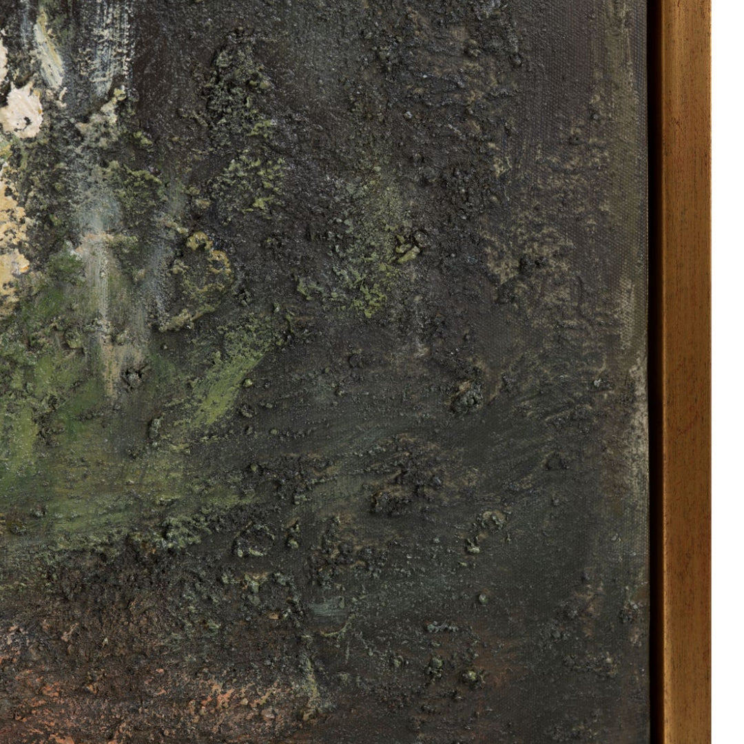 Oversized Woodland Reflections Hand-Painted Canvas