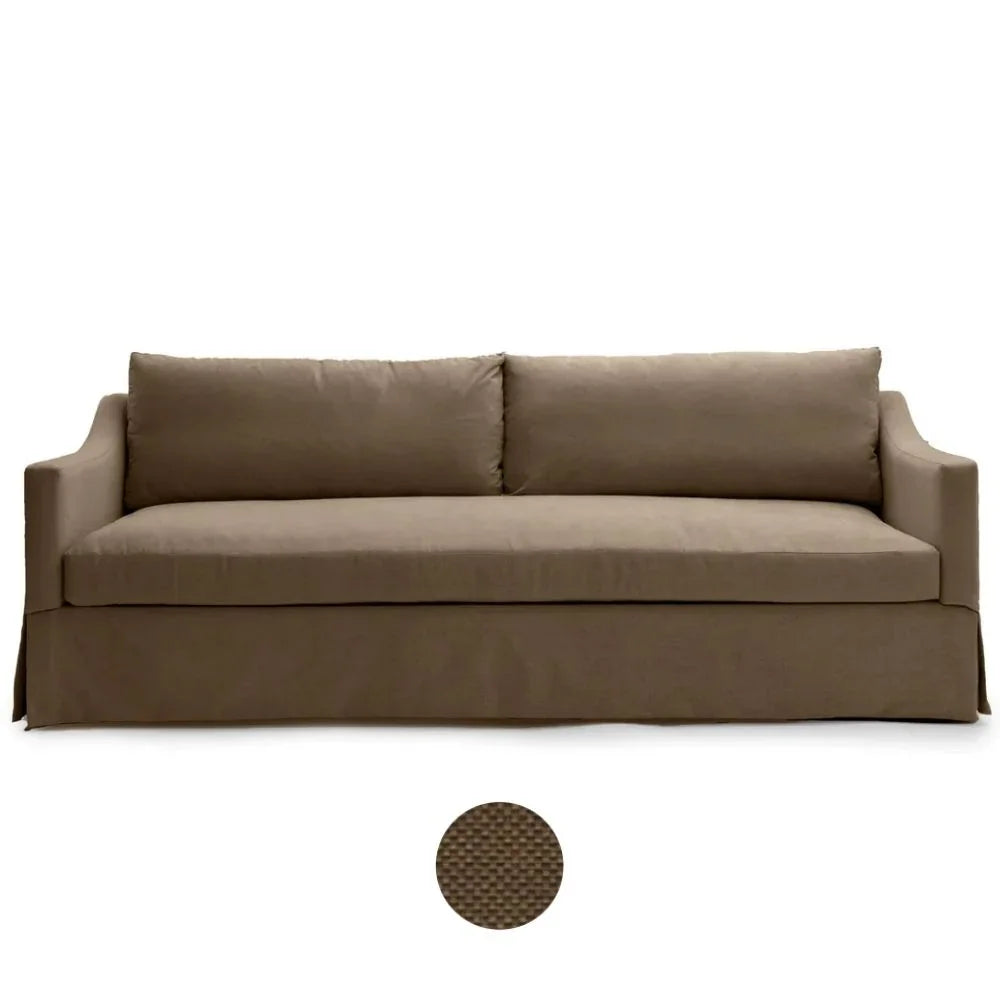 Plus White Blanco Skirted Sofa
