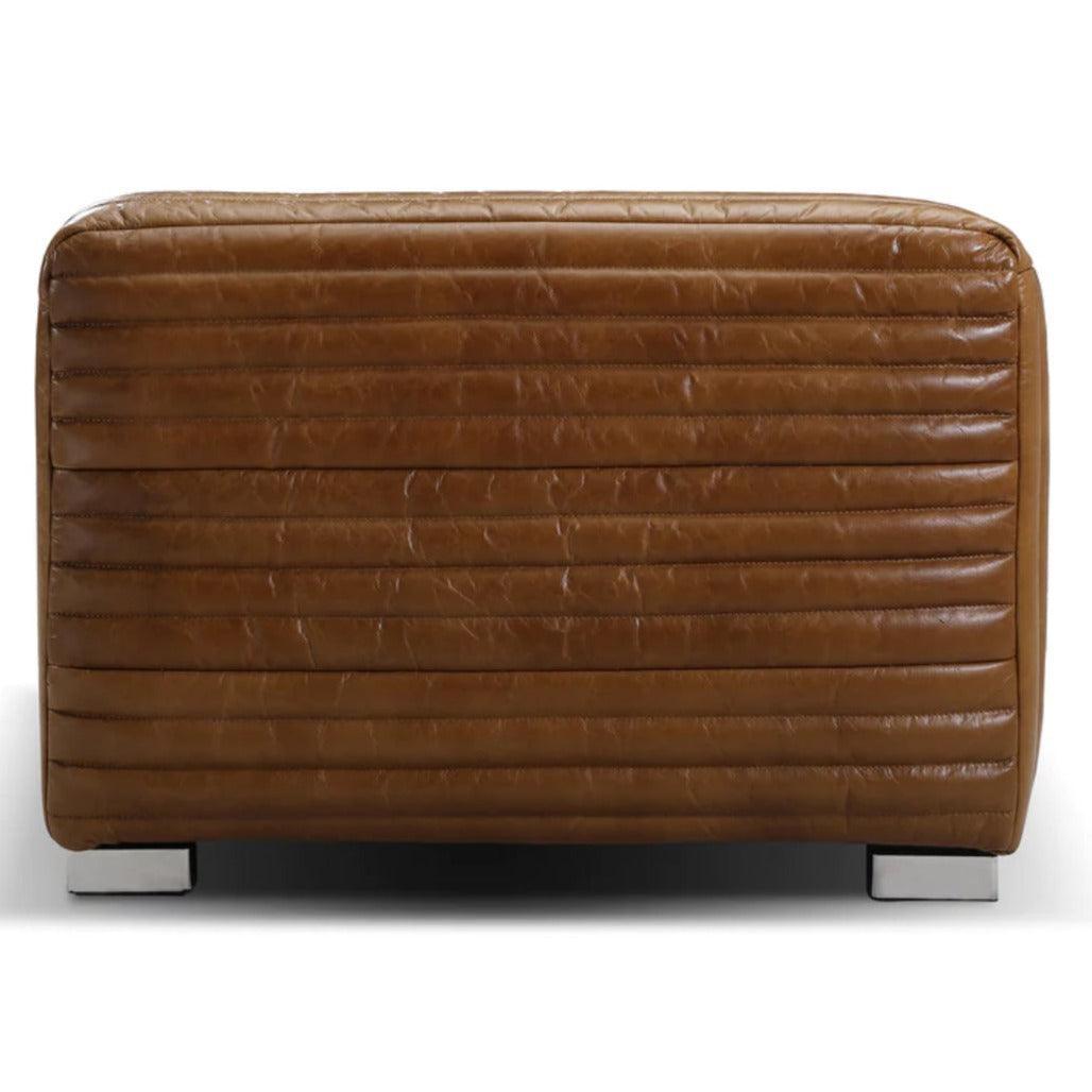 Ribbed Leather Canyon Chair