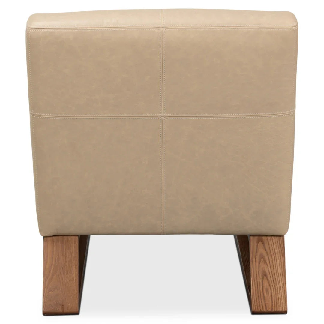 Cappuccino White Modern Slipper Chair