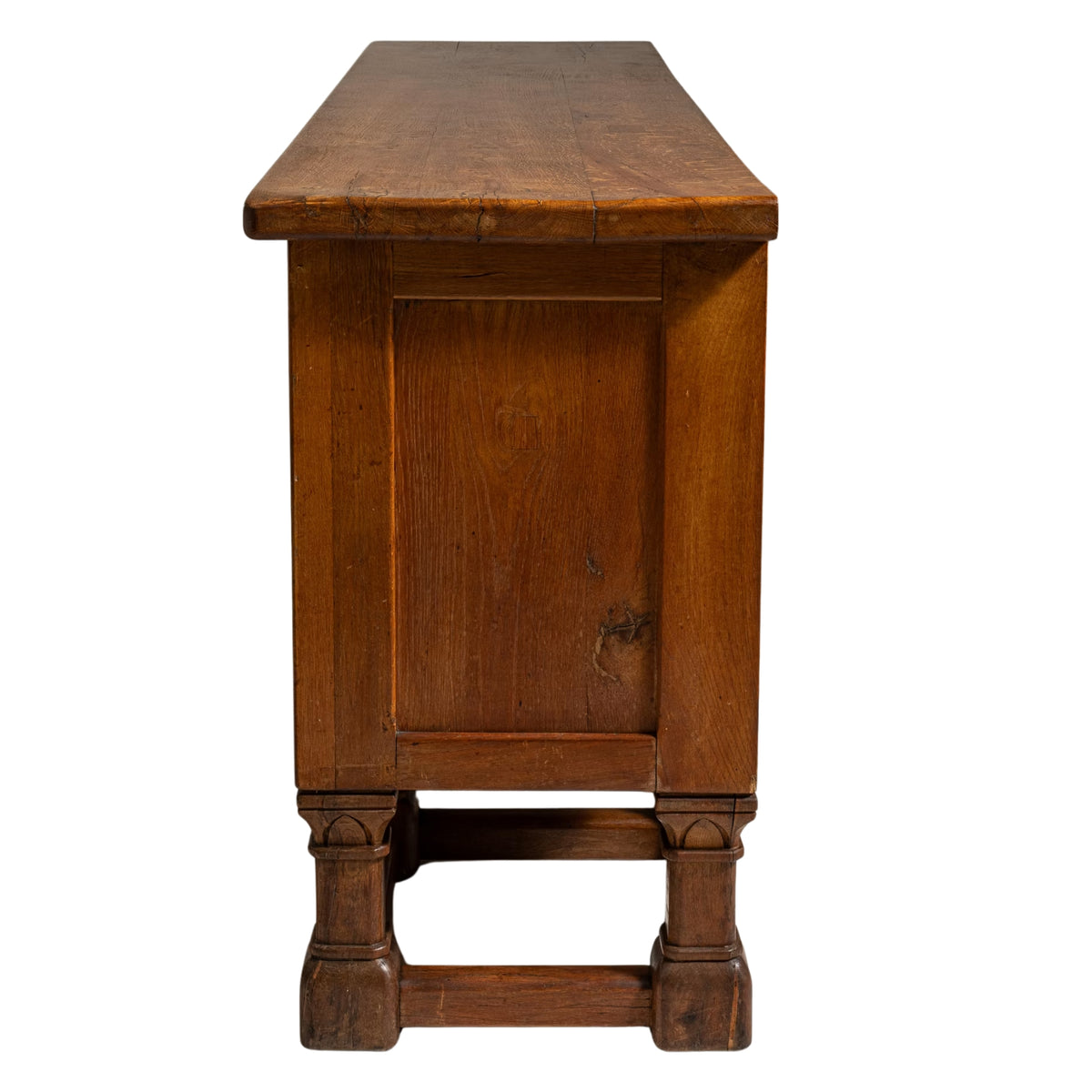 Gothic Wood Arched Door Sideboard, Circa 1970