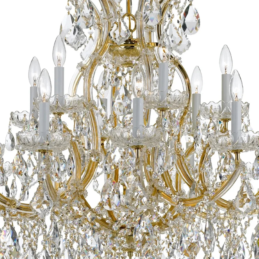 Celestia Gold Crystal Chandelier