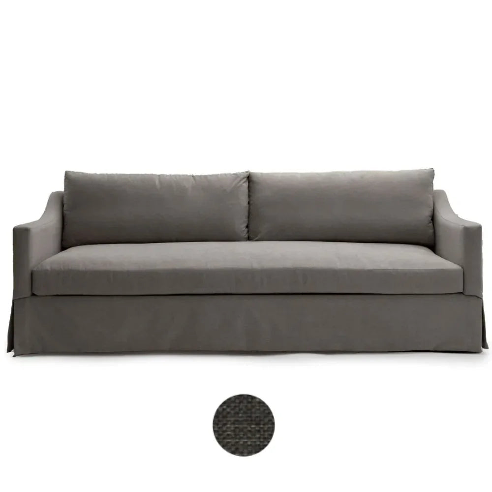 Plus White Blanco Skirted Sofa
