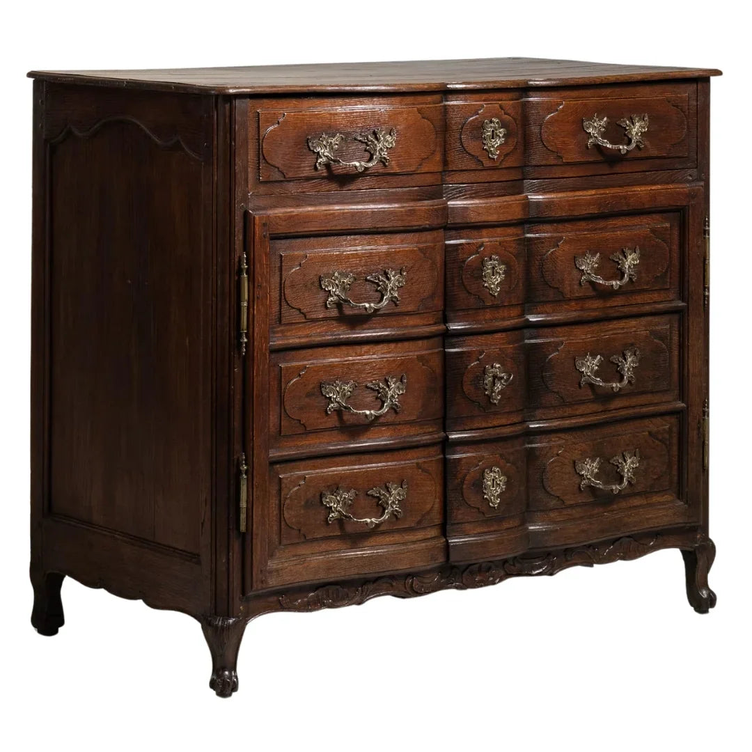 Château Provence Walnut Bombe Chest, Circa 1800