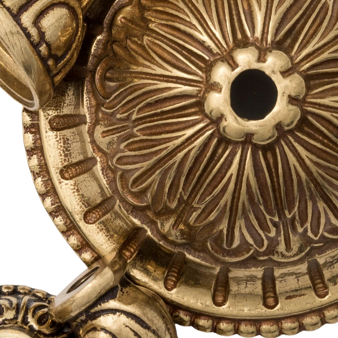 Classic Brass Swoop Arm Candle Wall Sconce