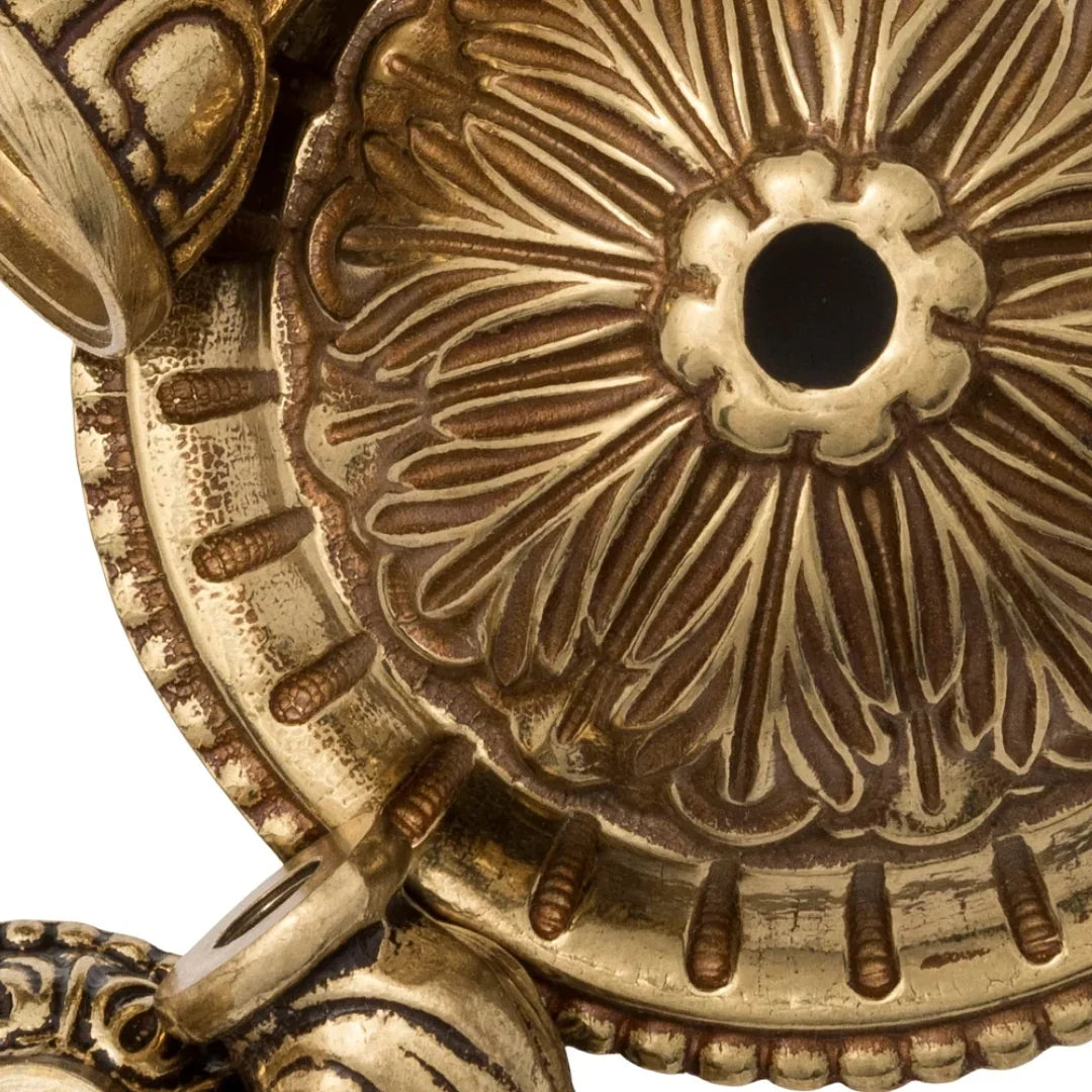 Classic Brass Swoop Arm Candle Wall Sconce