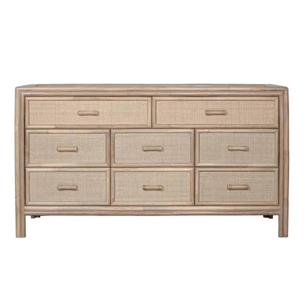 Classic Cane Front Rattan Dresser