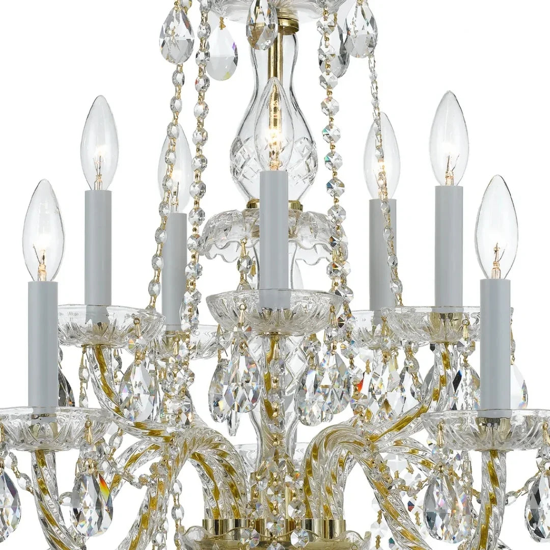 Classic French Clear Crystal Chandelier