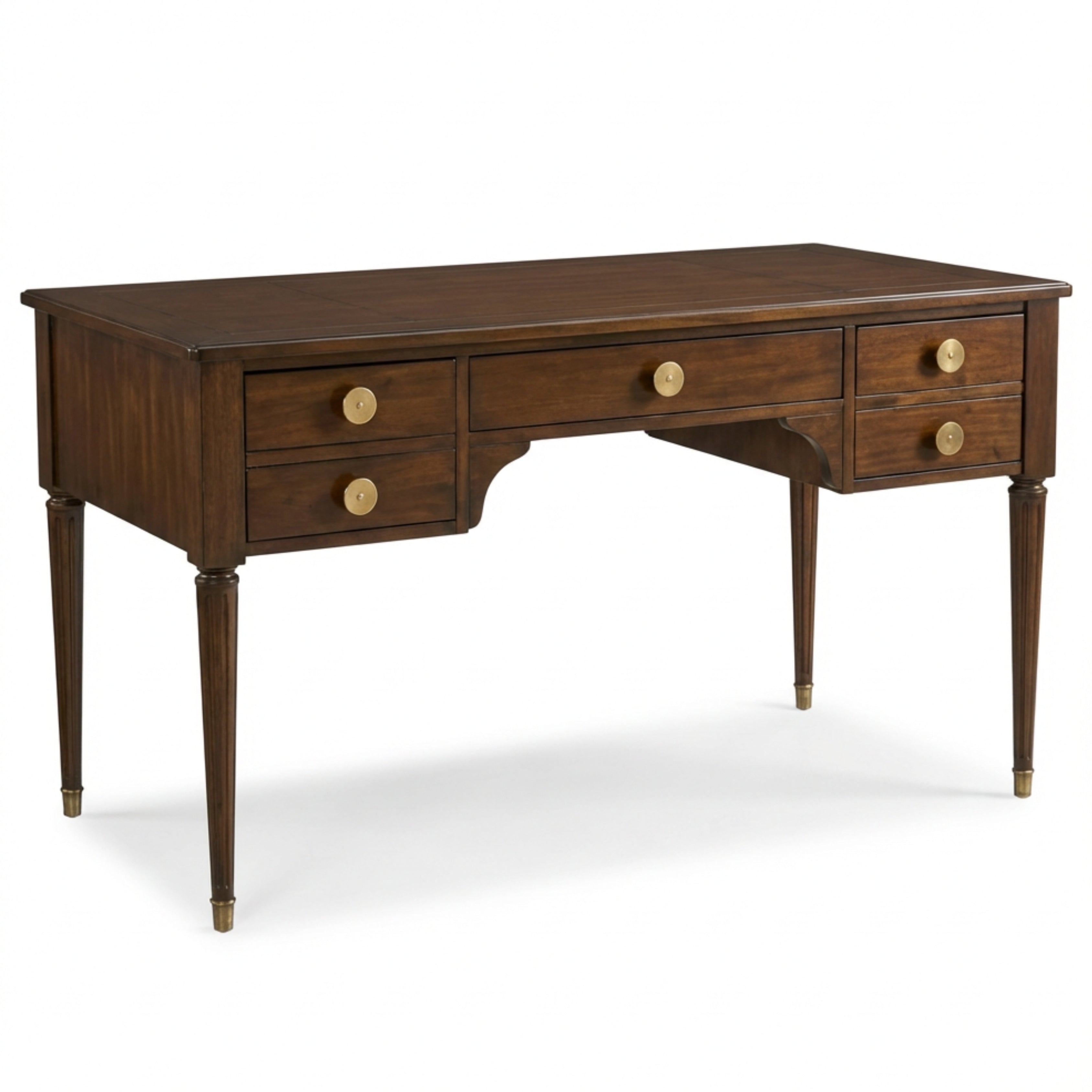 Classic Regency Five-Drawer Desk