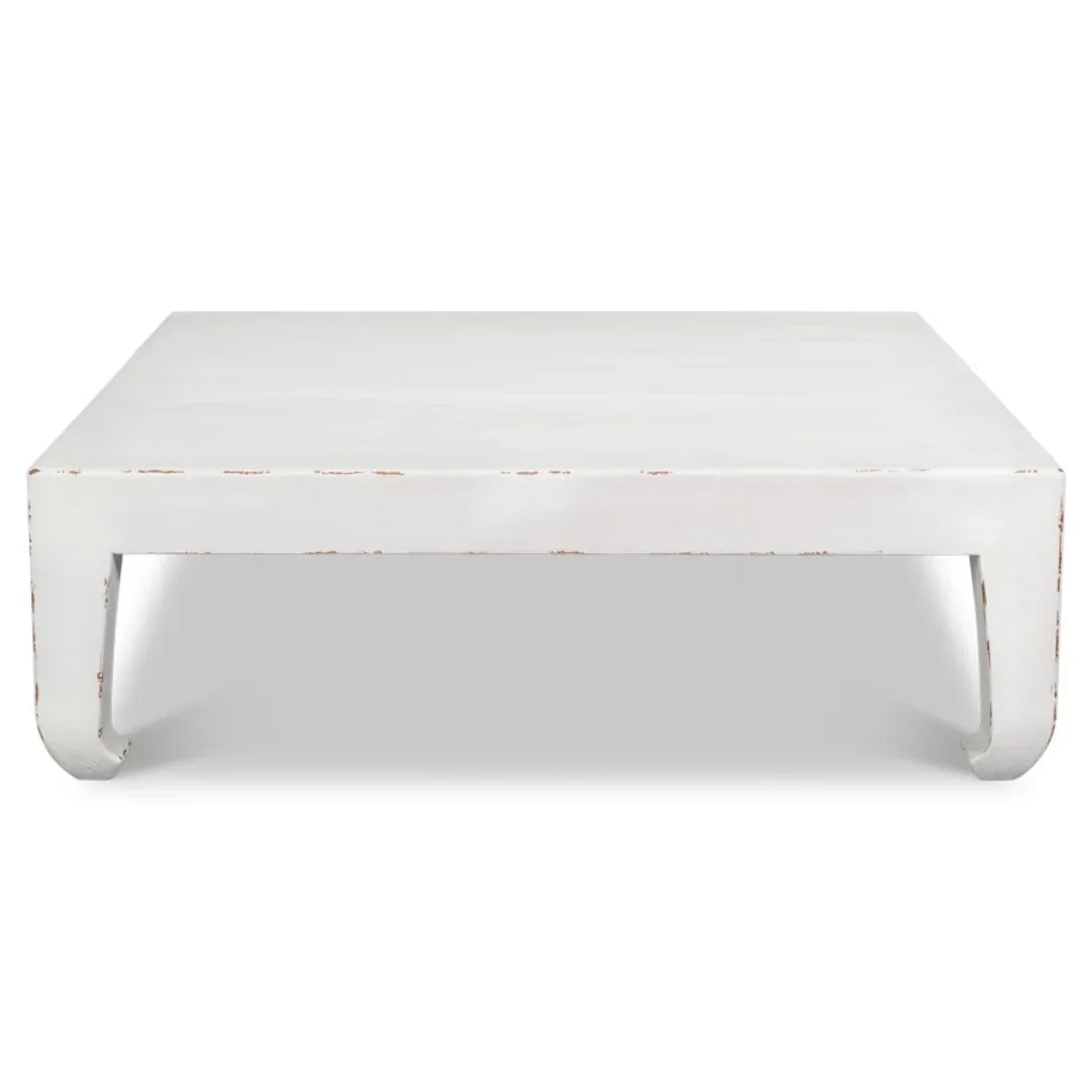 Classic White Curved Leg Coffee Table