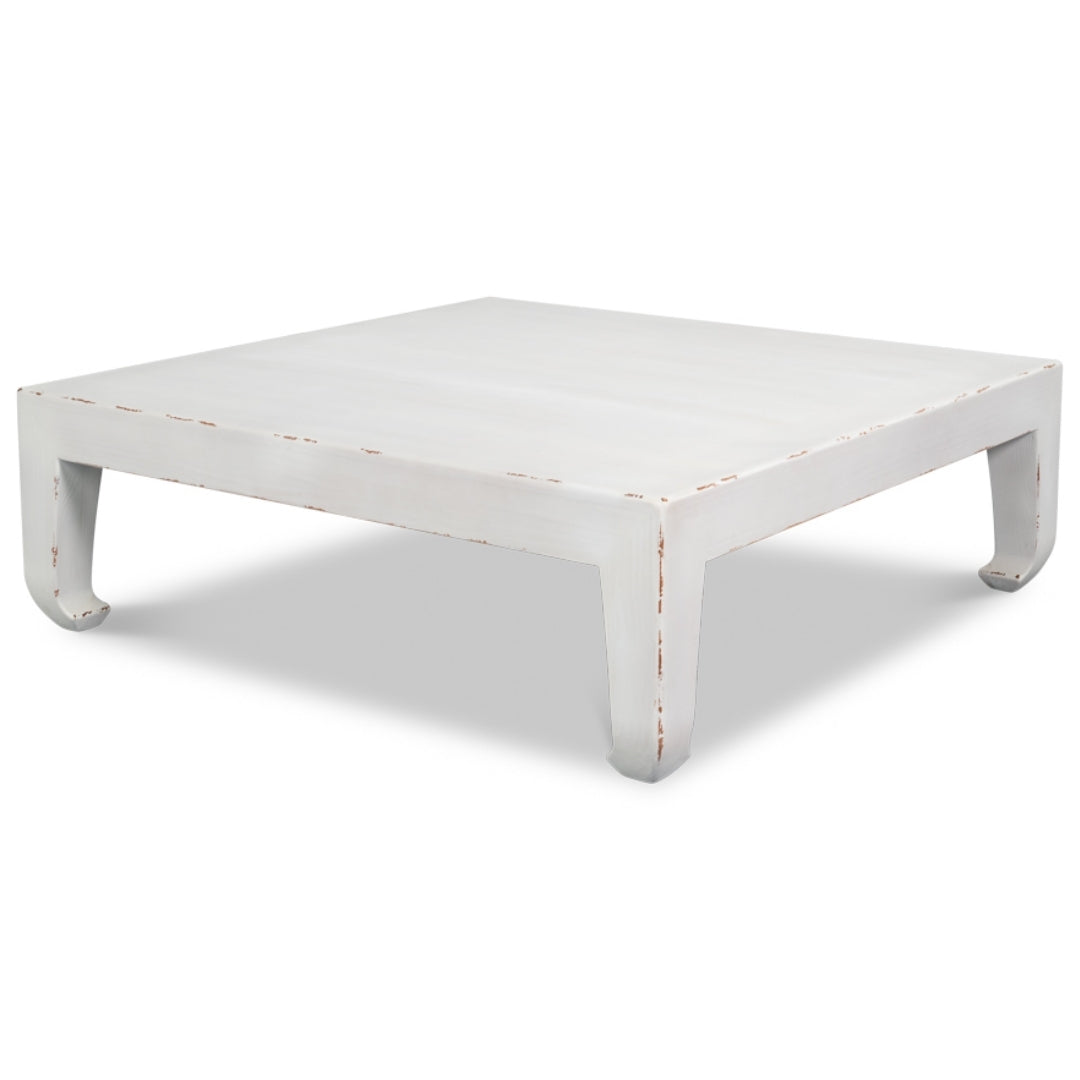 Classic White Curved Leg Coffee Table