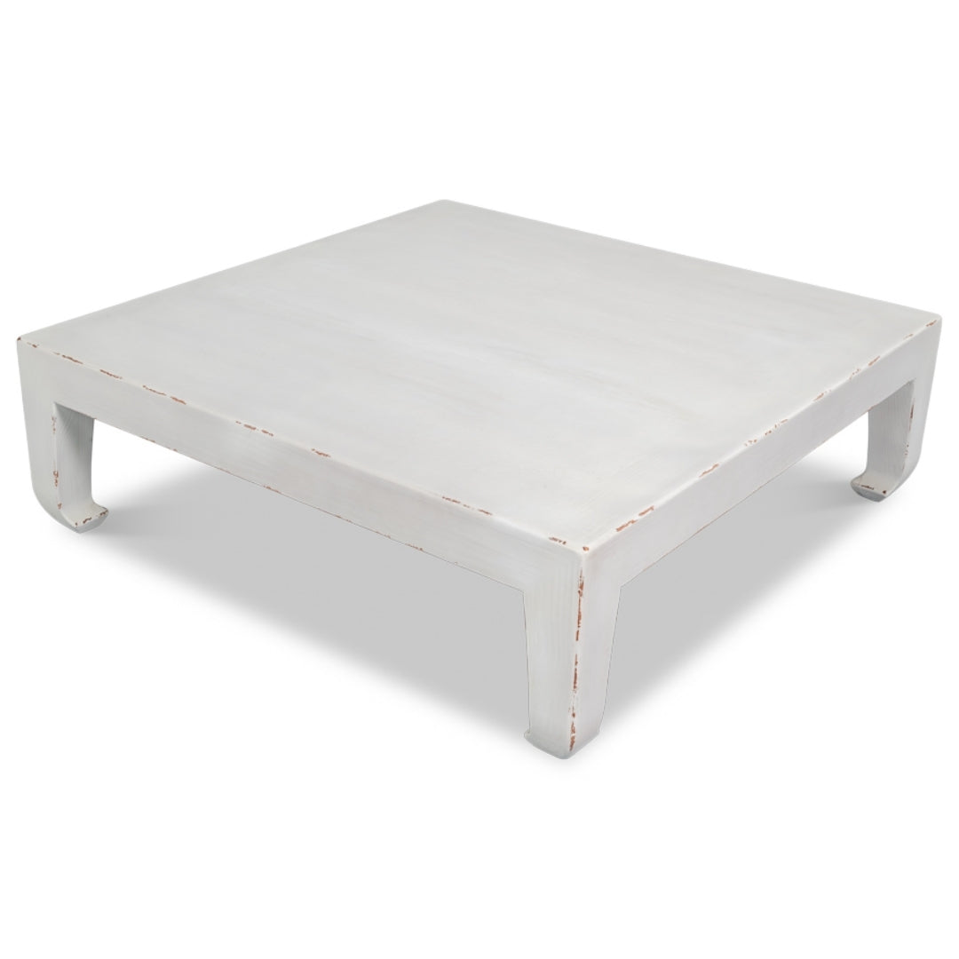 Classic White Curved Leg Coffee Table