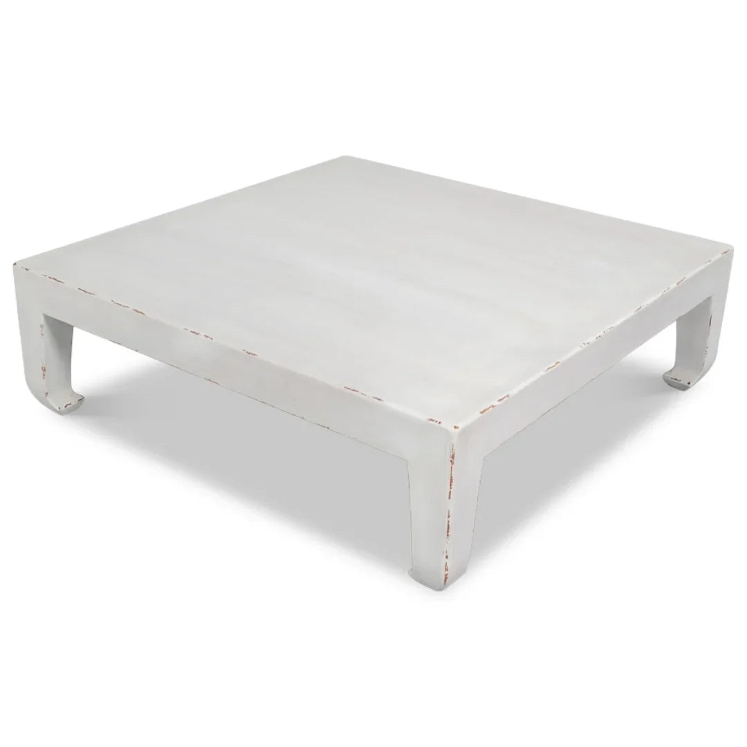 Classic White Curved Leg Coffee Table