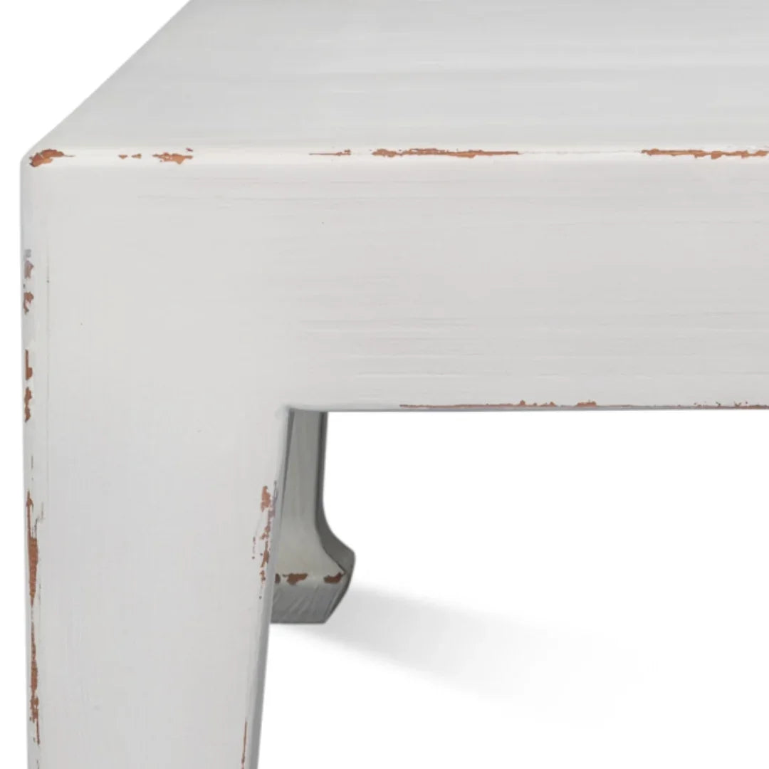 Classic White Curved Leg Coffee Table