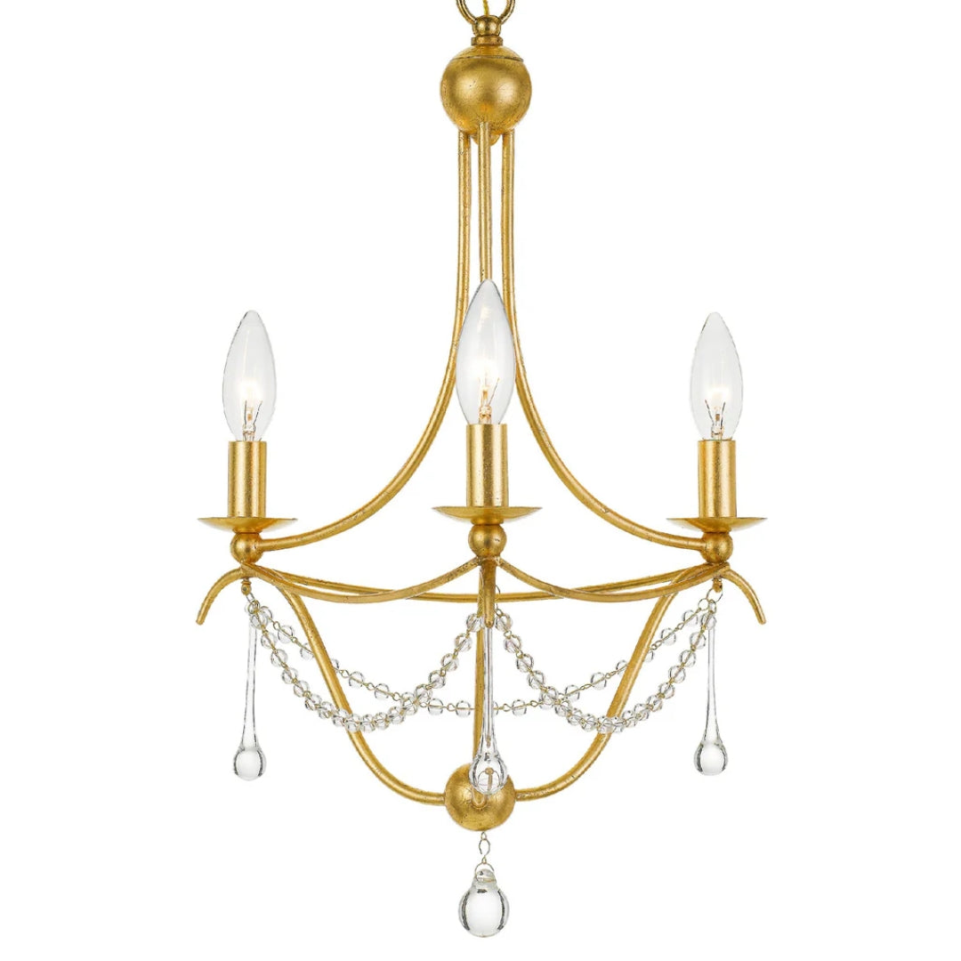 Jewel Crystal Accent Chandelier