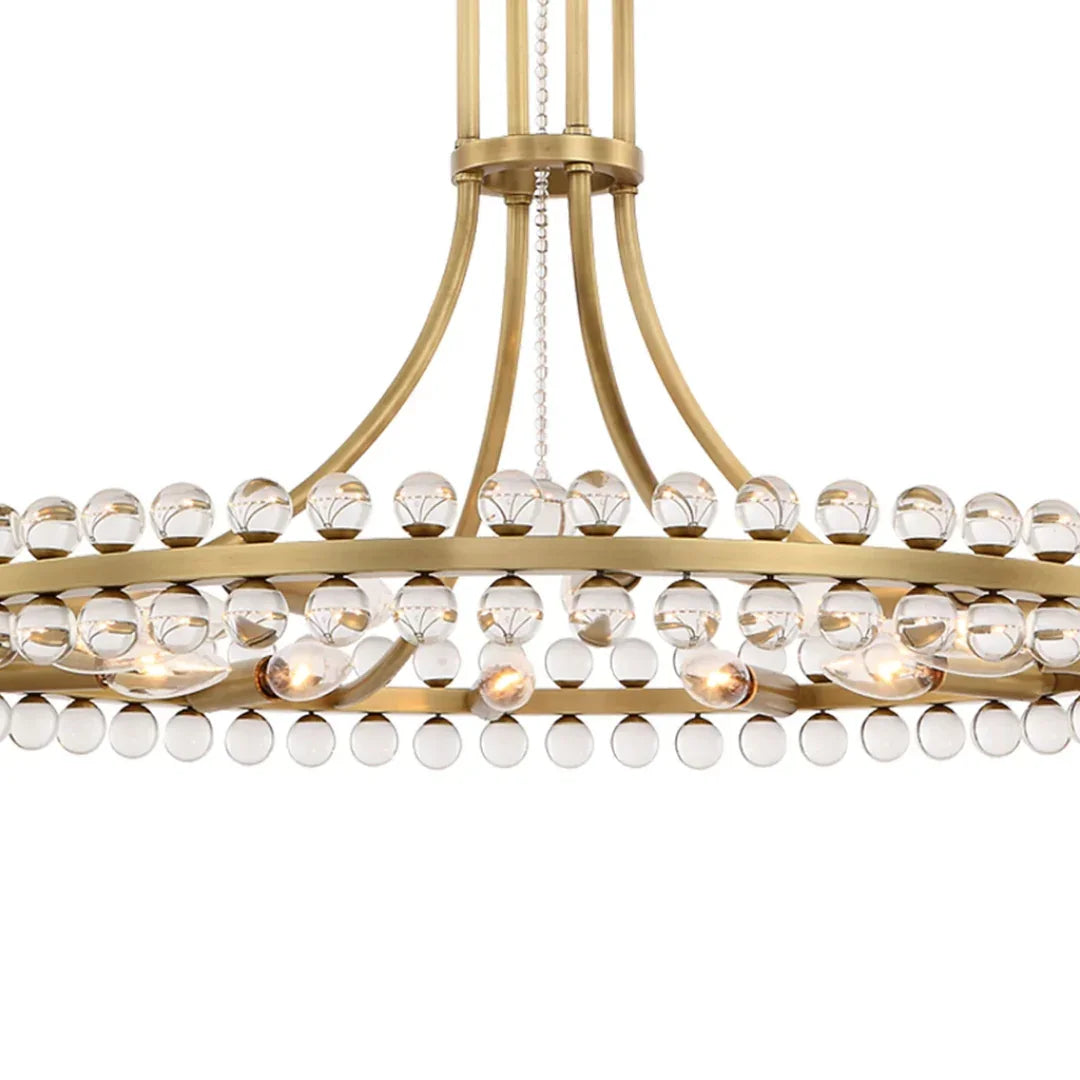 Clover Glass Ball Chandelier