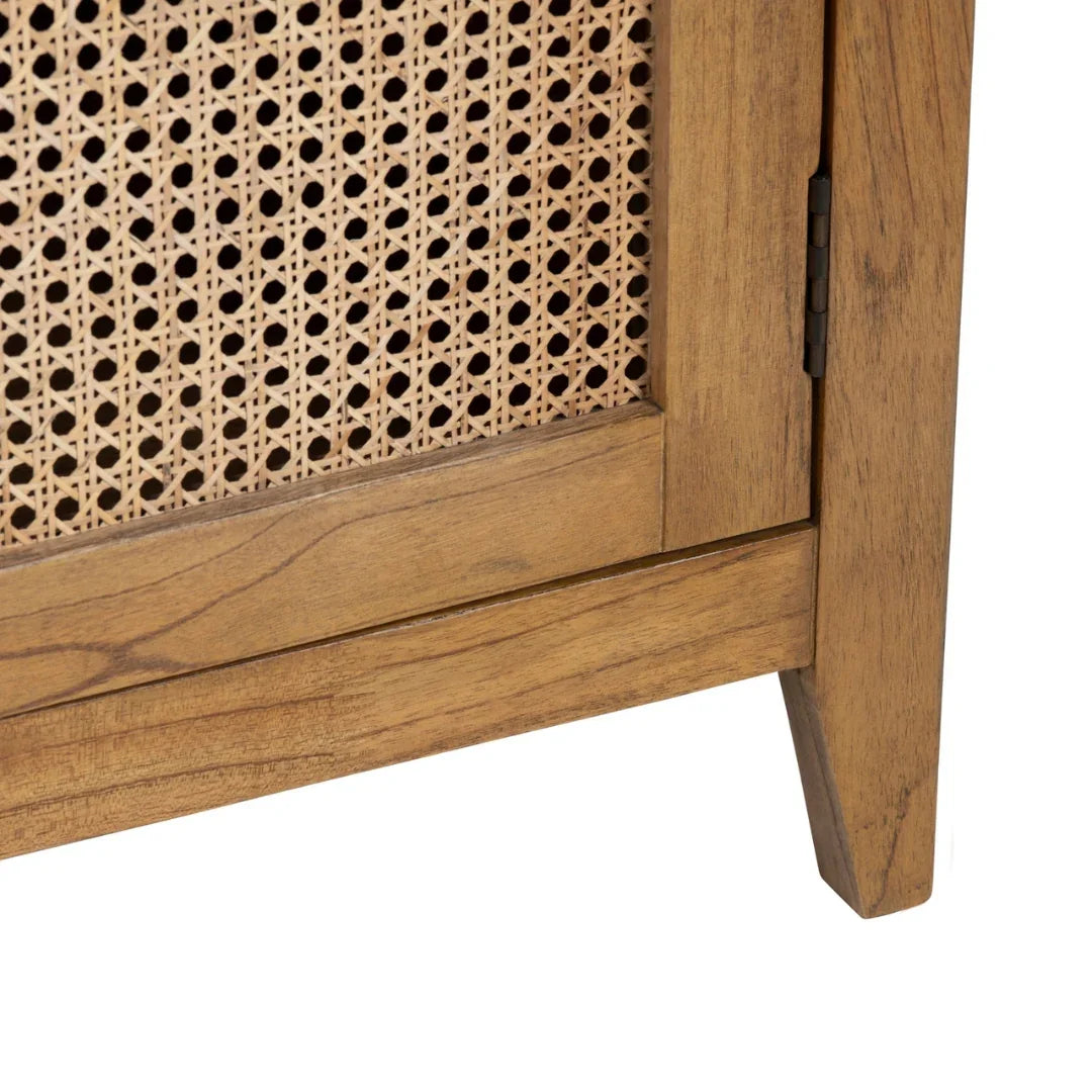 Seabreeze Arched Cabinet with Cane Doors