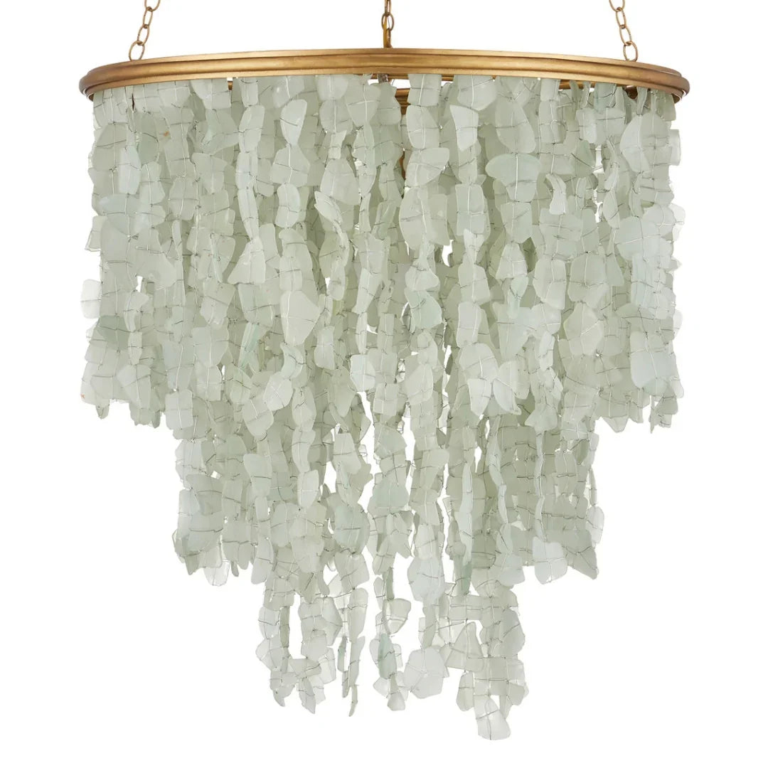 Coastal Elegance Sea Glass Chandelier