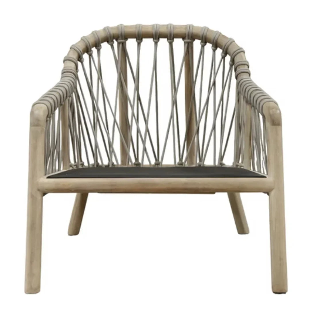 Coastal Teak Outdoor Lounge Chair
