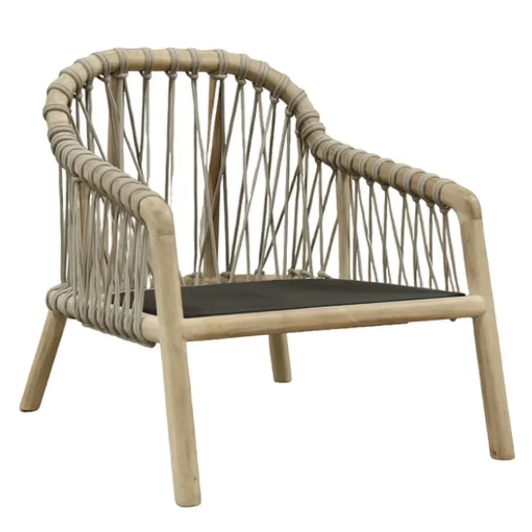 Coastal Teak Outdoor Lounge Chair