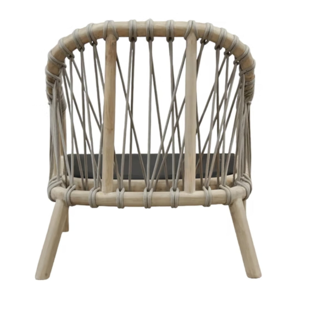 Coastal Teak Outdoor Lounge Chair