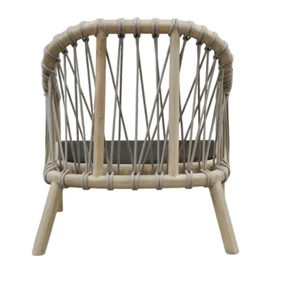 Coastal Teak Outdoor Lounge Chair