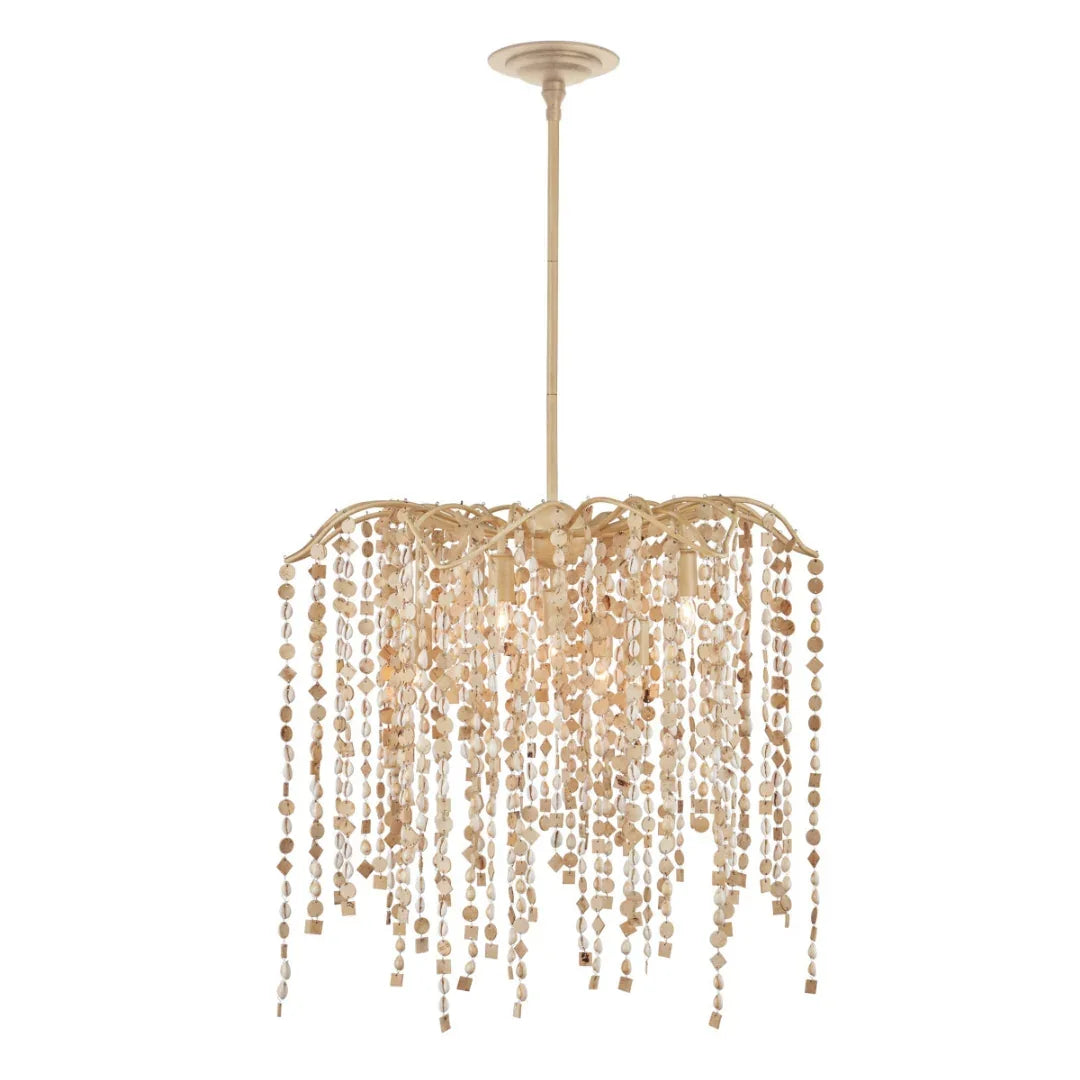 Coco Cream Shell Chandelier