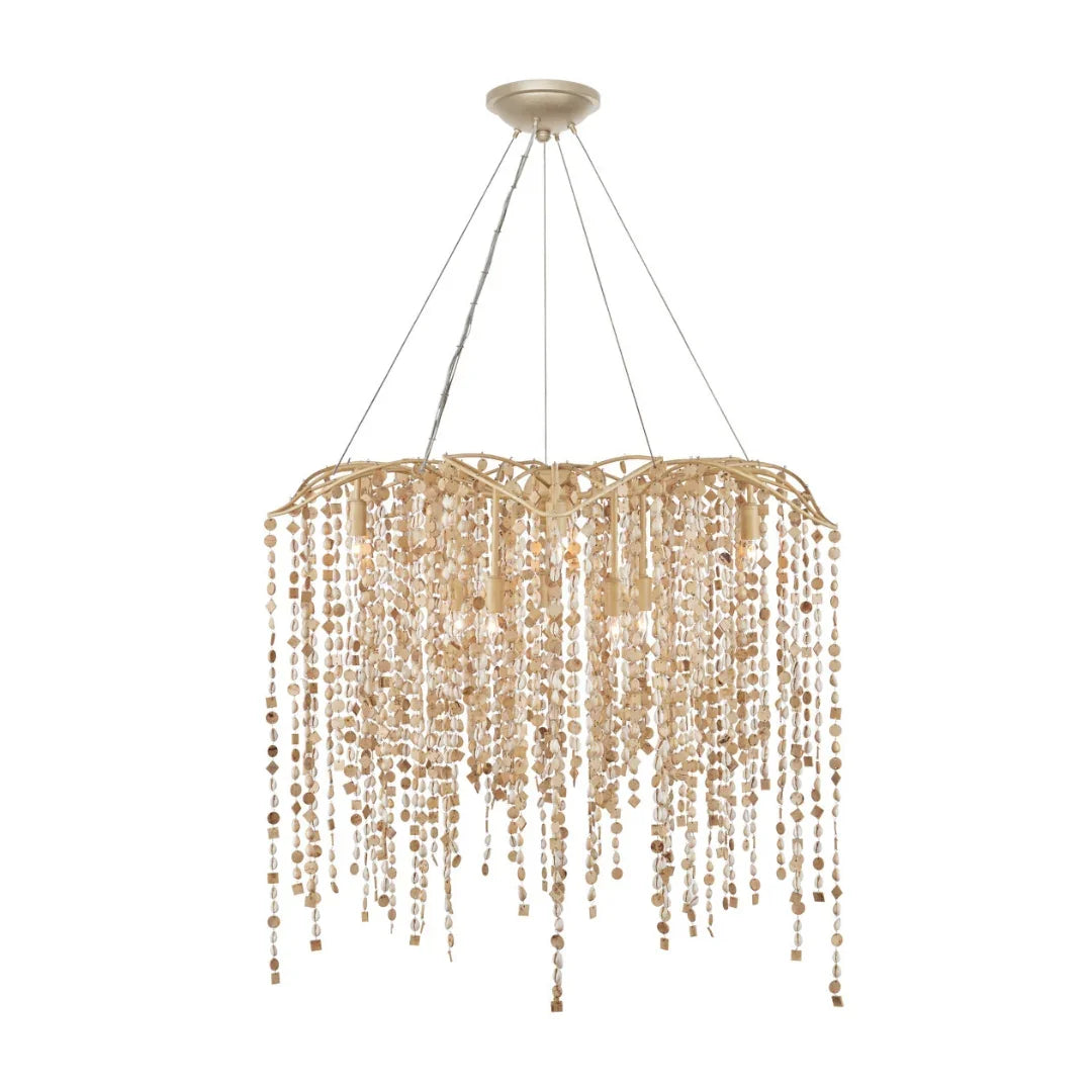 Coco Cream Shell Chandelier
