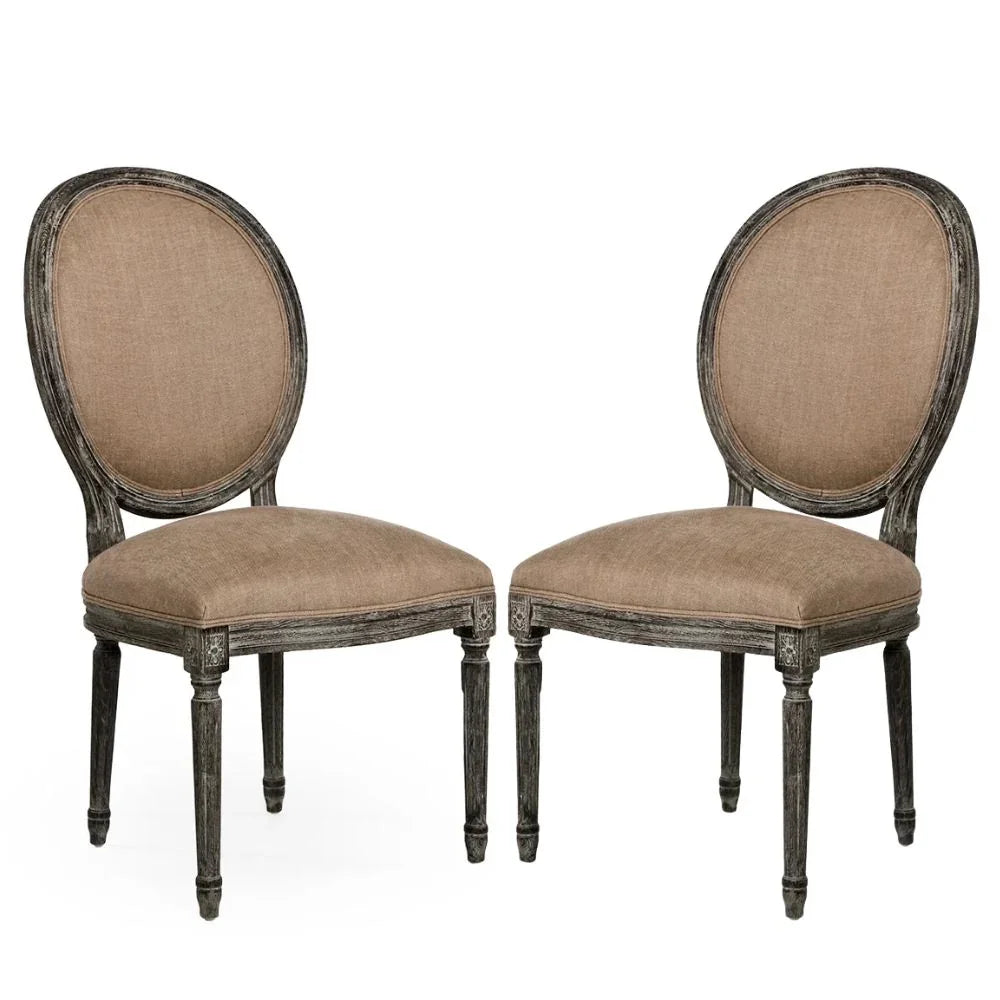 Copper Round Back Louis Side Chair
