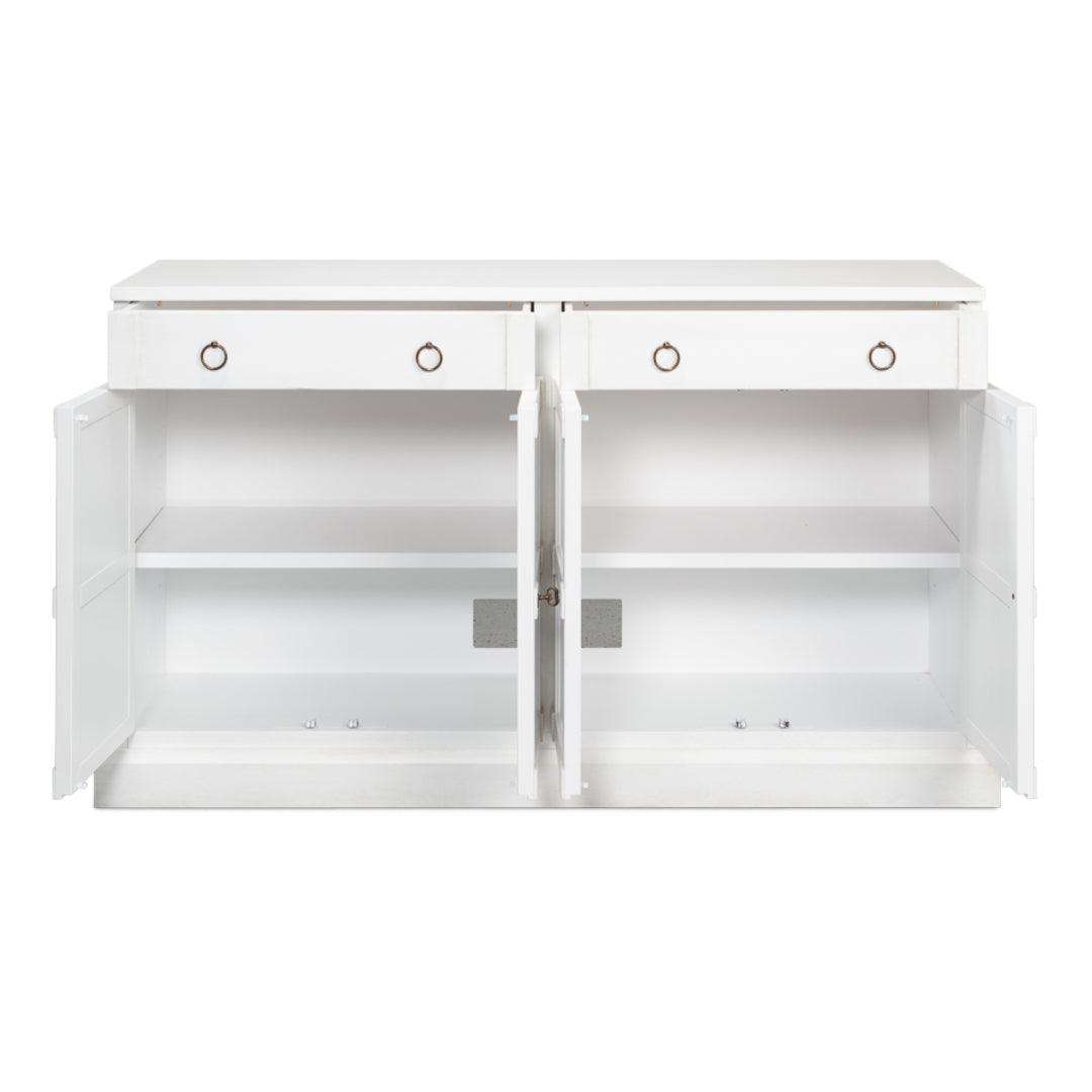 Cortina White Media Console