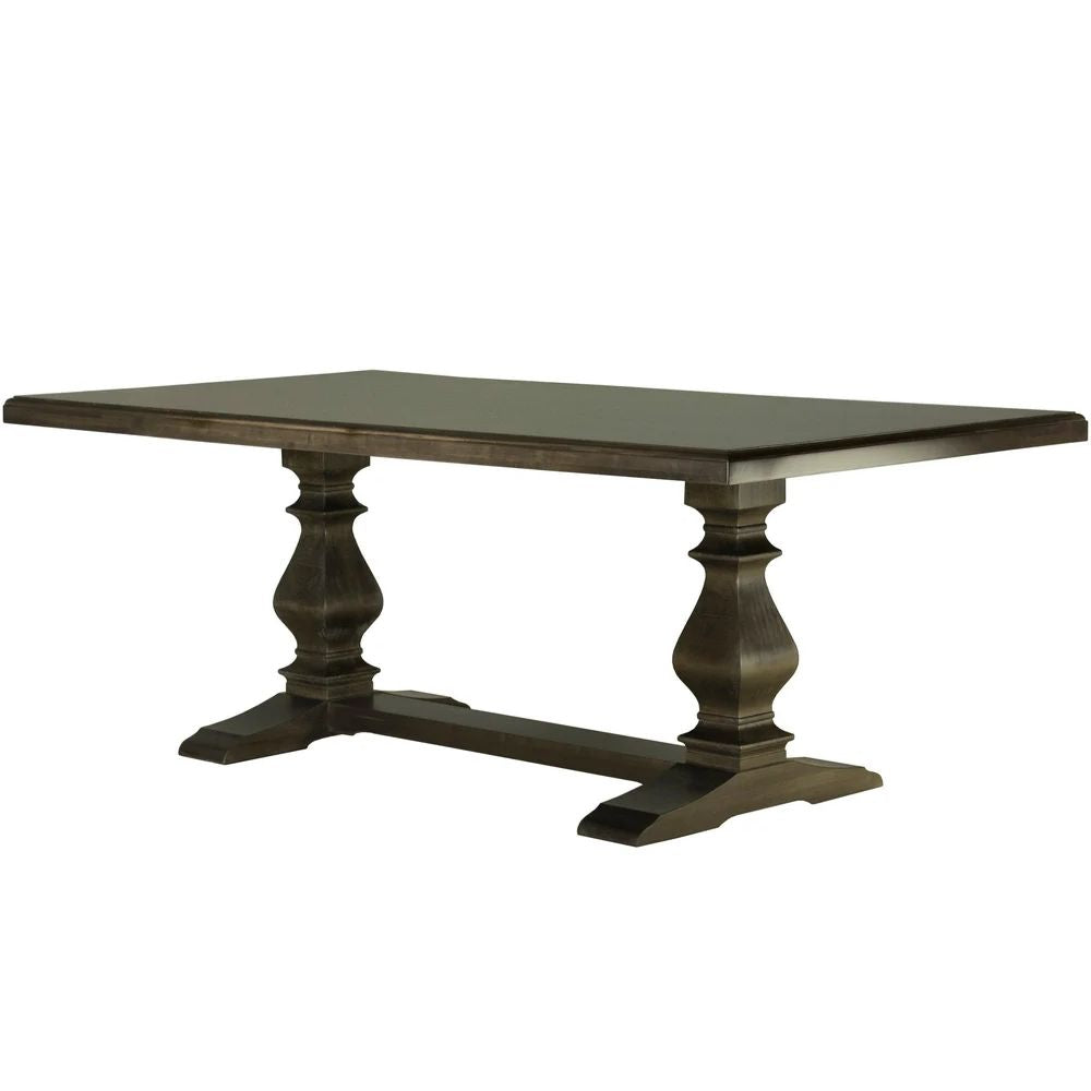 Country French Trestle Pedestal Dining Table