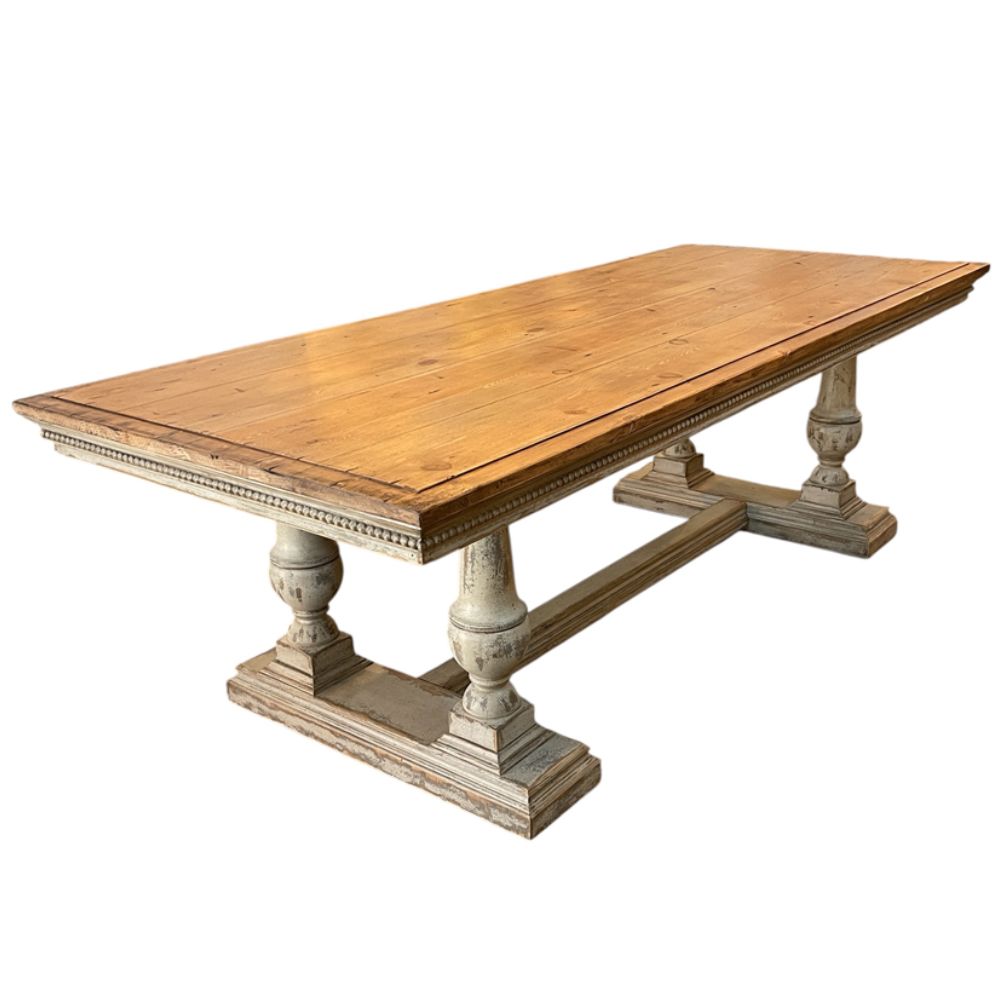 Crown Plank Wood Farmhouse Dining Table