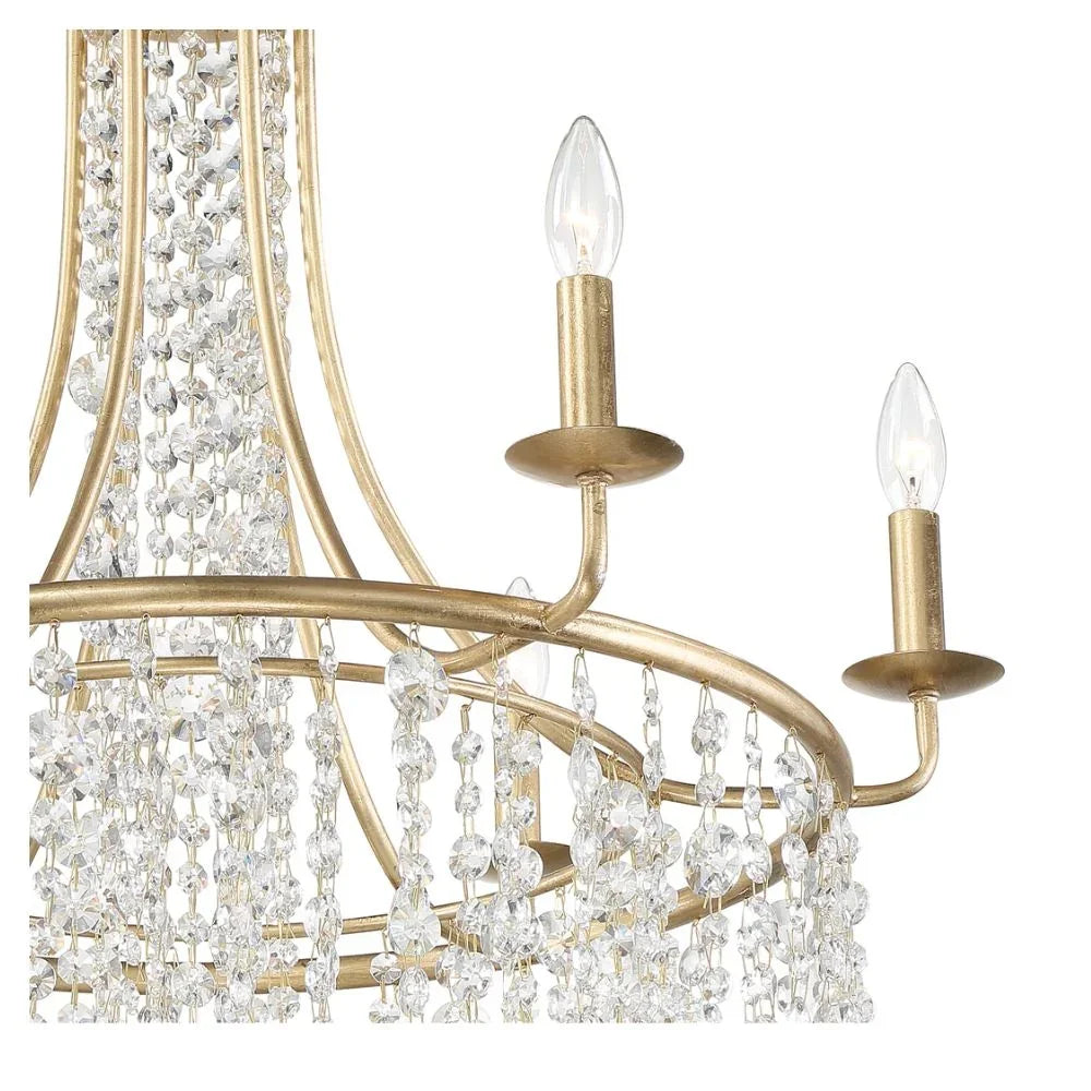 Crystal Antique Gold Chandelier