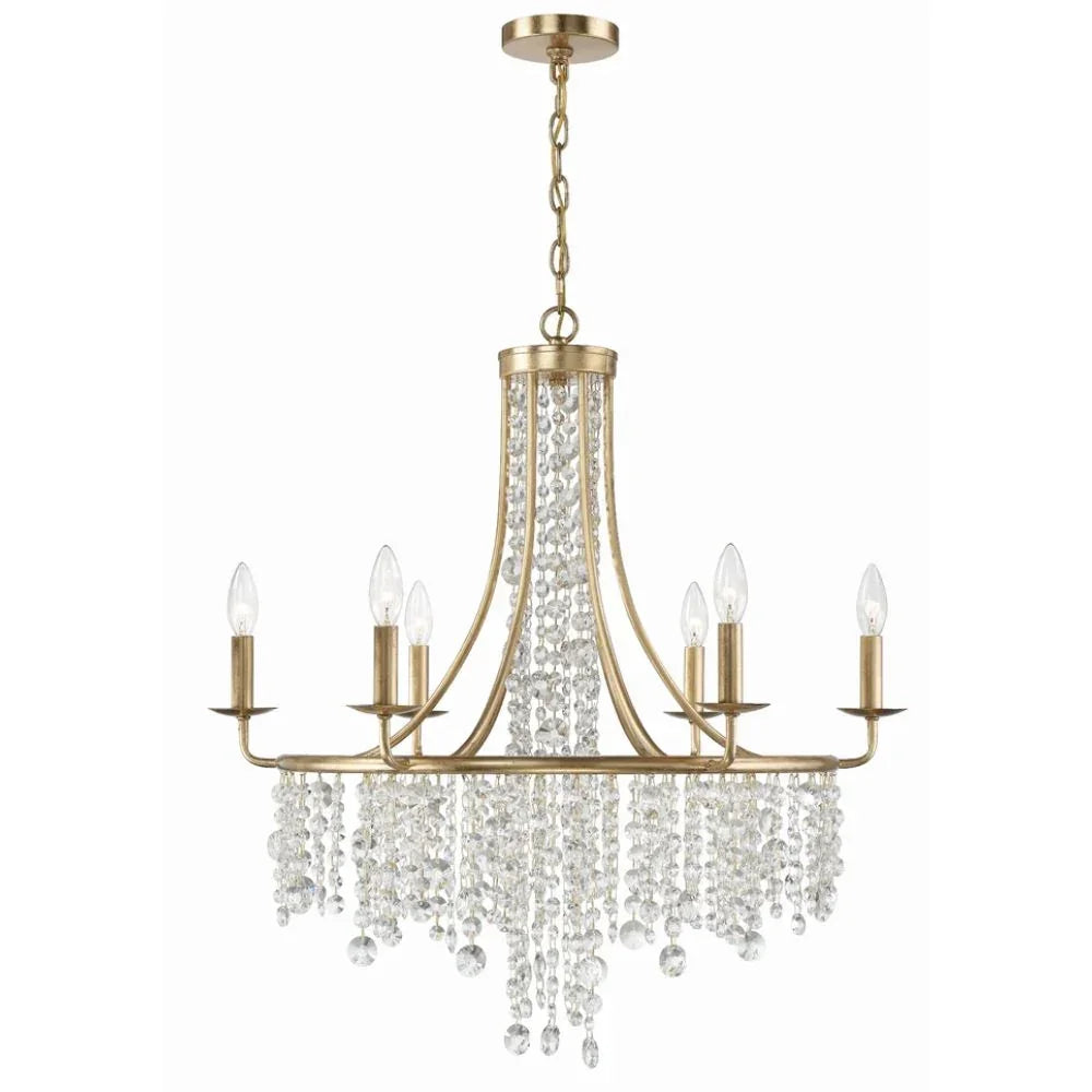 Crystal Antique Gold Chandelier