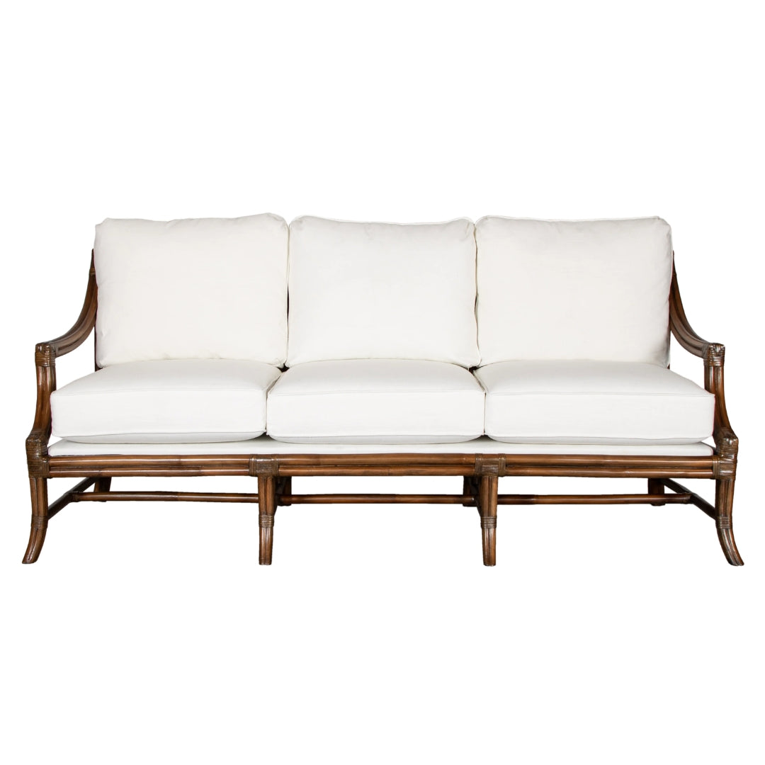 Curved Arm Mosaic Rattan Lounge Sofa