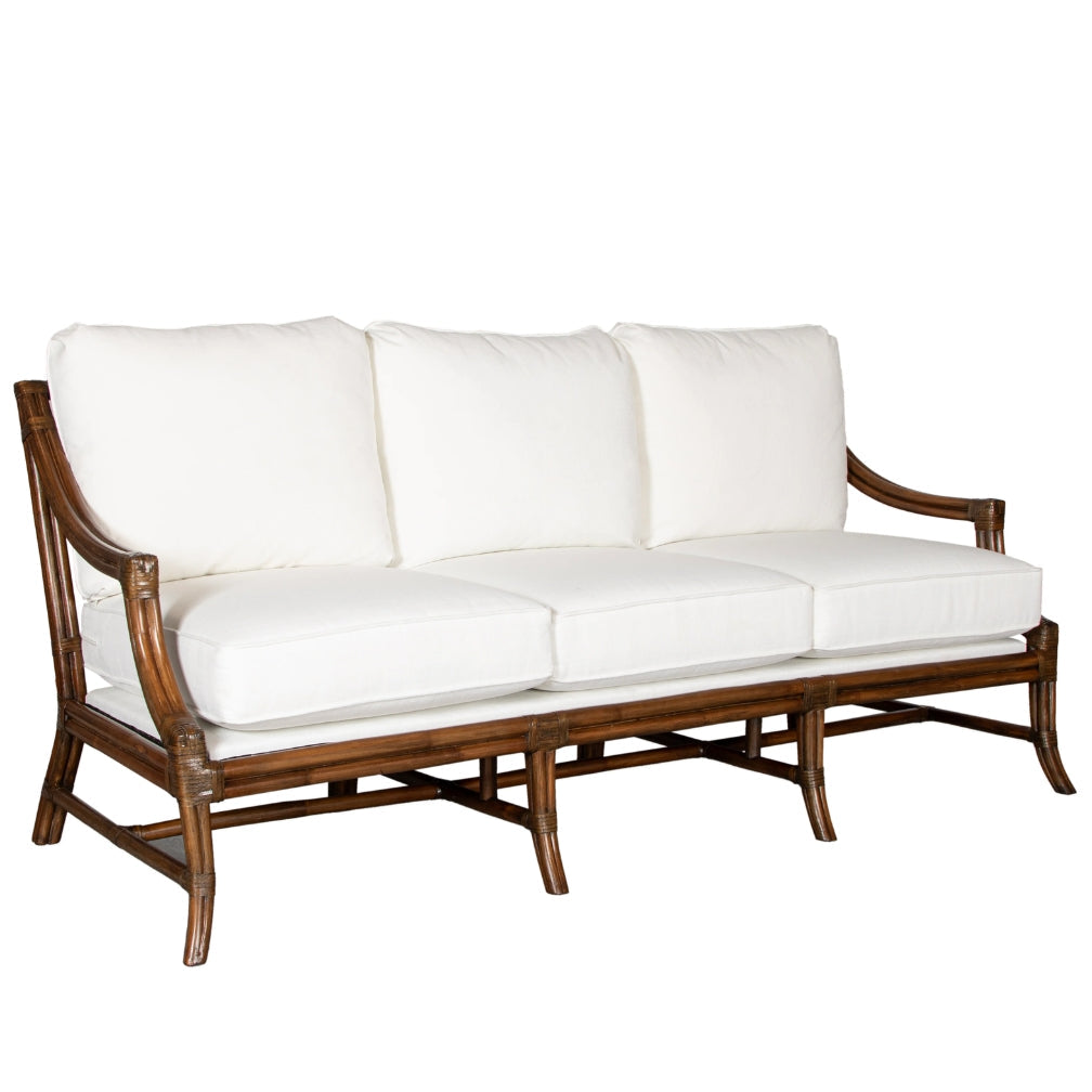 Curved Arm Mosaic Rattan Lounge Sofa