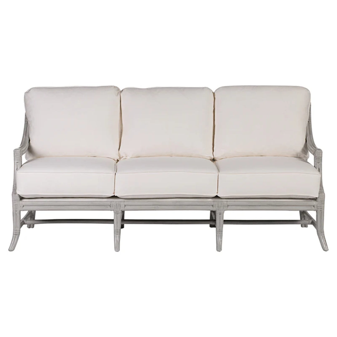 Curved Arm Mosaic Rattan Lounge Sofa