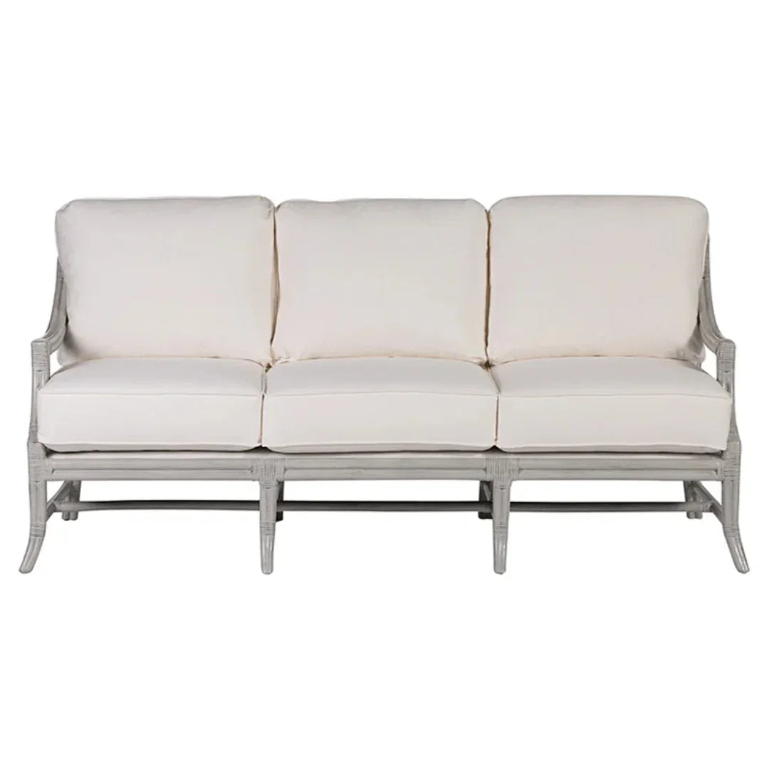 Curved Arm Mosaic Rattan Lounge Sofa