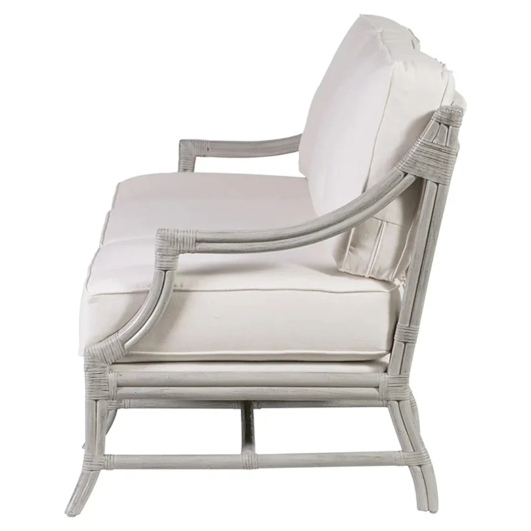 Curved Arm Mosaic Rattan Lounge Sofa