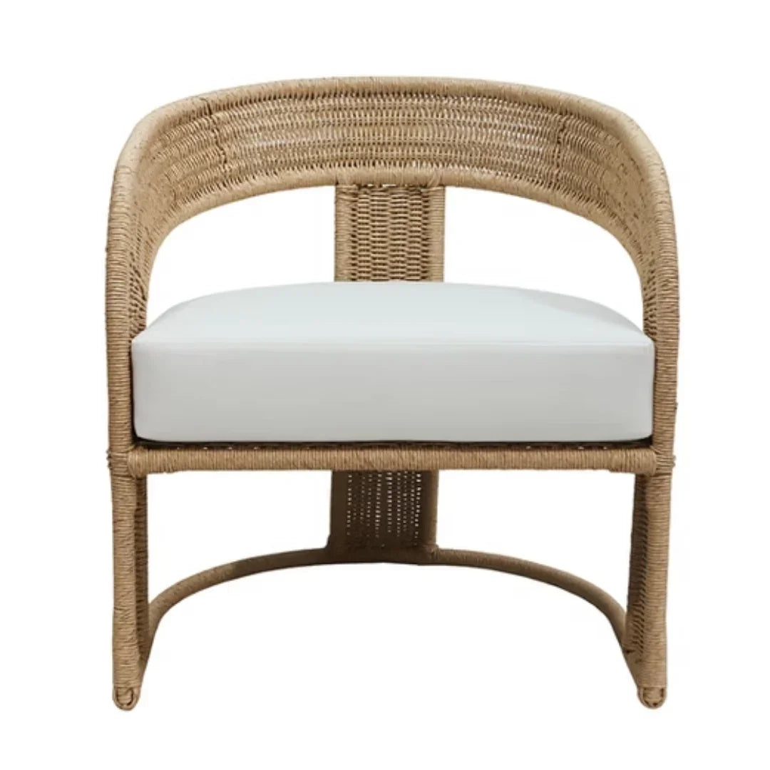 Curved Outdoor Barrel Chair